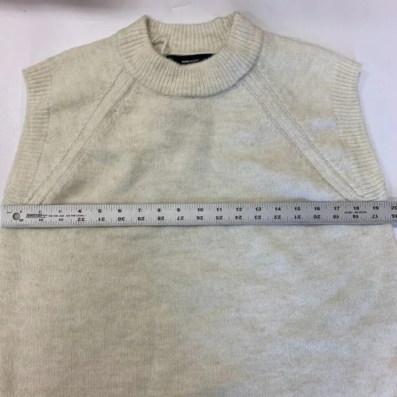 Vera Moda Women's Vigga Sleeveless O Neck Vest in Birch Size S NWT - Picture 8 of 11